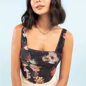 NWOT✨ West of Melrose corset style crop top